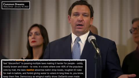 Ron DeSantis Wants His Own “Police Agency” to “Monitor” Elections—What Could Go Wrong?