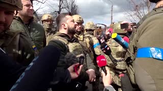 Russian actions in Ukraine make talks harder - Zelenskiy