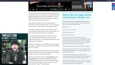 Corporate Press DESPERATELY Tries To Cancel Ricky Gervais Over Trans Jokes, Woke Cult IS LOSING