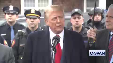 Trump at the wake for NYPD Officer Jonathan Diller: "We have to get back to law and order."