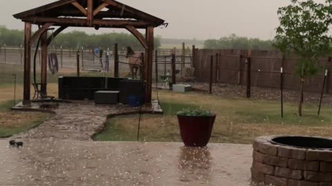 Heavy Hail Rains Down on Texas Property