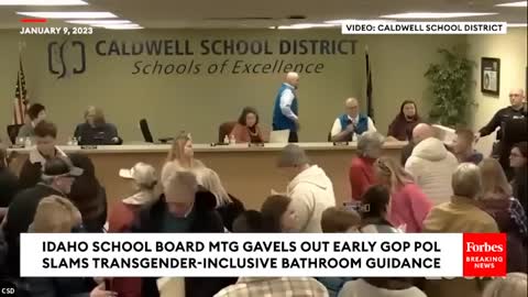 All Hell Breaks Loose At School Board Meeting When GOP Lawmaker Slams Trans-Inclusive Bathroom Rules