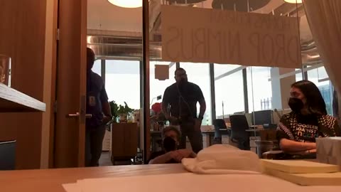 Google staff members were detained following an occupation of their supervisor's office