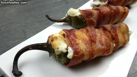 Bacon Wrapped Jalapeno Poppers