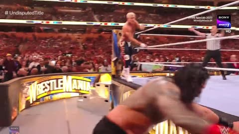 Roman Reigns vs. Cody Rhodes - WWE Universal Championship Match: WrestleMania 39 Sunday Full Match