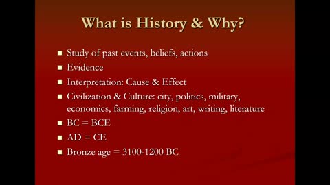 World Civilization I: Introduction