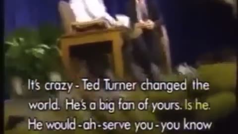 Larry King tells Bill Clinton that Ted Turner would “serve” him.