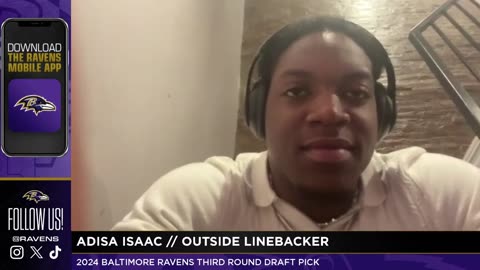 Adisa Isaac Introductory Presser | Baltimore Ravens