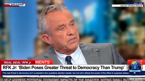 True Democrat RFK Jr: 'Biden Poses Greater Threat to Democracy Than Trump'