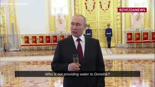 Drunk putin explains why strikes against Ukrainian infrastructure will continue