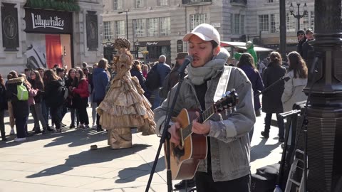 River Busking London England 11th April 2019 1