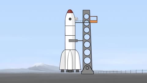 Big Construction_ space rocket. Cartoons for kids.