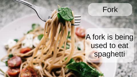 Fork: English word pronunciation - Read Along (Australian Accent) with a picture