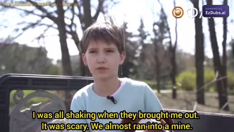 11 year old girl from Bakhmut tells how the "white angels" of the Ukrainian Army Translated to Eng