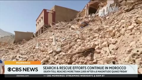 Death toll nearing 3,000 as searches continue after Morocco earthquake