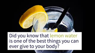 THIS is Why You Should Drink Lemon Water!