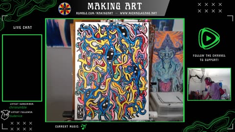 Live Painting - Making Art 11-2-23 - Creativity At Night