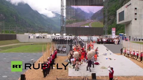 Gotthard Tunnel Opening Ceremony - Full Broadcast - Longest Deepest Tunnel On Earth
