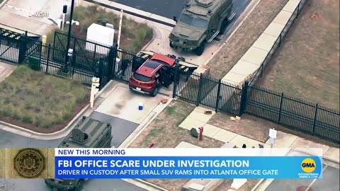 Aerial Video Shows Scene After Suv Rams Gata At FBI,s Atlanta Office @Nomankhan1997