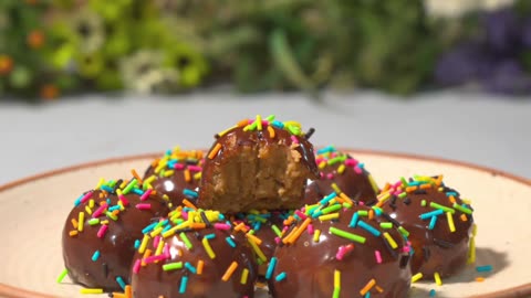 Chocolate Truffles Recipe * Peanut butter balls