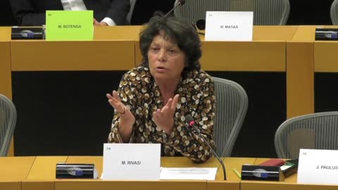 French MEP, Michèle Rivasi Questions Pfizer Director Janine Small at the EU Covid Committee