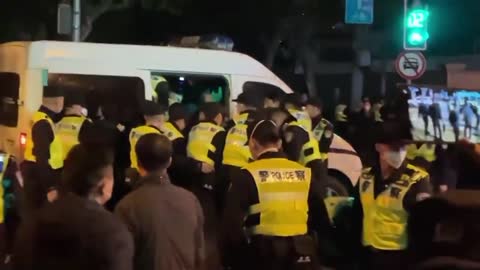 CCP thugs crackdown and begin arrests of Shanghai protest leaders