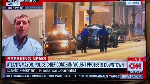 CNN guest says the only violence he saw in the Atlanta riots were from police