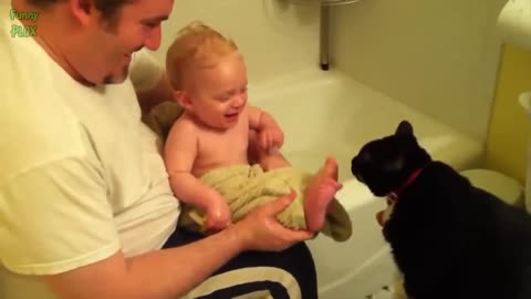 Funny_Babies_Laughing_Hysterically_at_Cats_Compilation_(2017)(