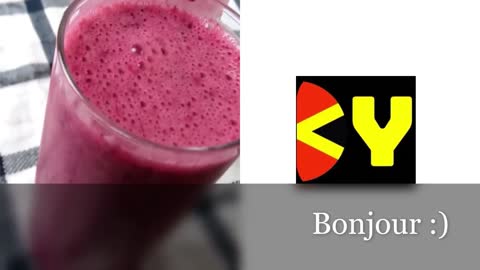 SMOOTHIE - Banana, Berries & Grenadine syrup