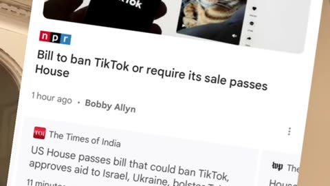 BREAKING: TikTok ban passes in house vote...
