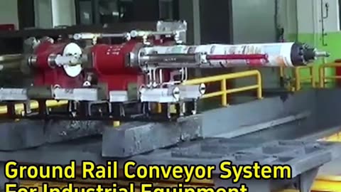 Ground Rail Conveyor System For Industrial Equipment Coating Line