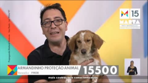 Roberto Pires e Armandinho Proteção Animal (PMDB) - Inserção Vereador São Paulo/SP 2016