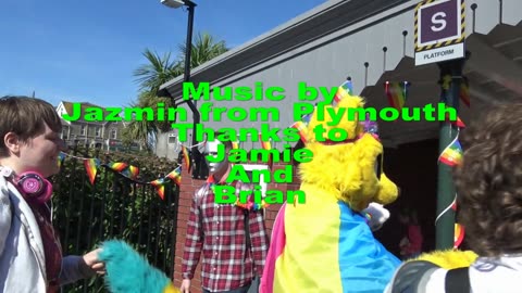 Newquay Devon Cornwal Gay LGBTQIA+ Pride Parade August 2019 Thanks to Jamie