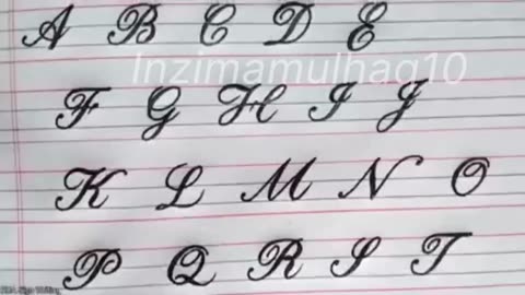 How to write English capital and small letters Beautiful Style| Cursive writing a to z| Cursive abcd