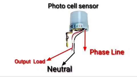 wiring diagram for the a photocell sensor