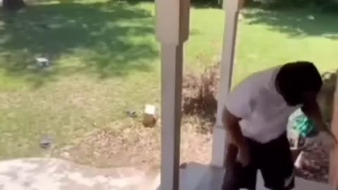 A bad day for a porch pirate