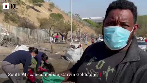 Carvin Goldstone encourages communities to clean up their areas after looting
