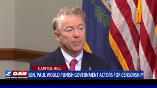 Dr. Rand Paul Joins OAN with John Hines to Discuss Free Speech Protection Act
