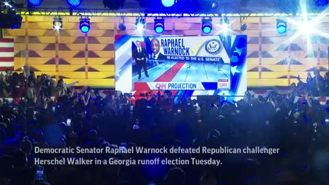Democrat Warnock beats Walker in Georgia runoff