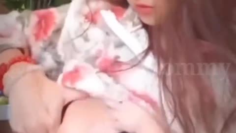 Cute breastfeeding