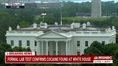 MSNBC: White powdery substance found in the West Wing on Sunday was in fact positive for cocaine