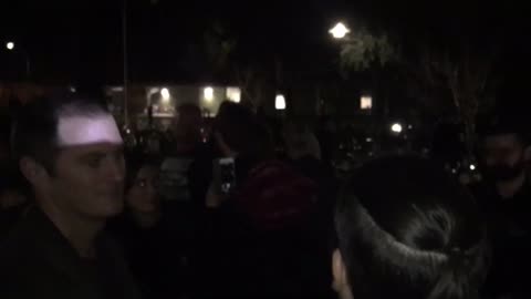 Jan 13 2017 UC Davis Milo speech 6.1 People leaving the event get accosted by Antifa