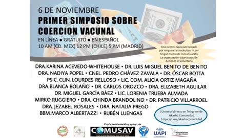 Primer Simposio Internacional sobre Coerción Vacunal (06-11-2022)