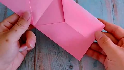 Cute Handmade envelope with craft