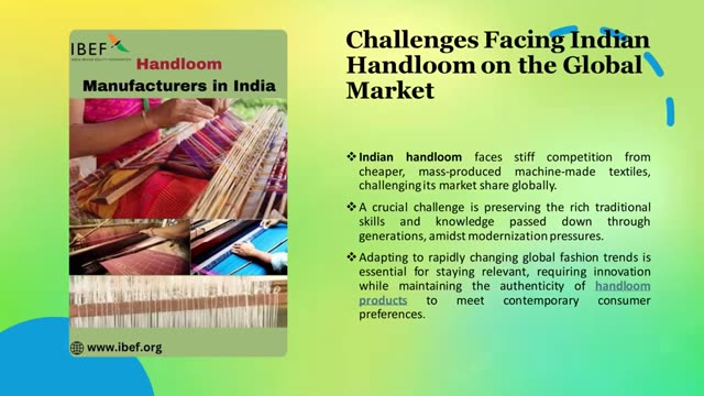 What is the Global Impact of Indian Handloom Cloth Products