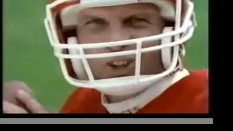 Sega NFL 95 football commercial with Joe Montana