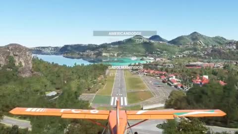 St Barts Landing Challenge - Pilatus PC-6 - Microsoft Flight Simulator