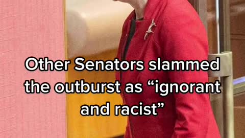 Pauline Hanson stormed out of the Senate during an acknowledgment to country)