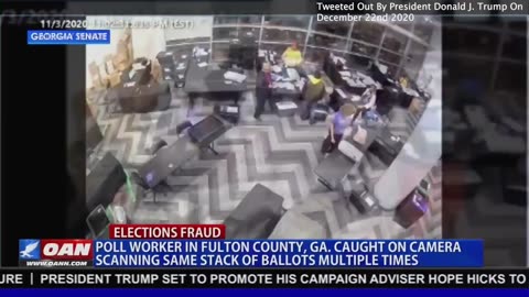 Election Fraud | Why Was the Same Stack of Ballots Scanned Multiple Times? (This Footage Was Tweeted Out By President Donald J. Trump On December 22nd 2022)