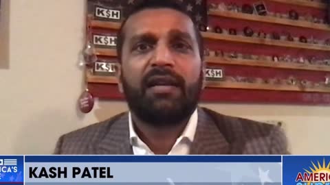 Kash Patel on Real America’s Voice discussing the speaker of the house.